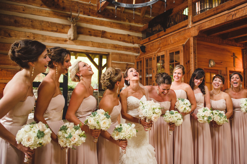 blush bridesmaids // Spindle Photography