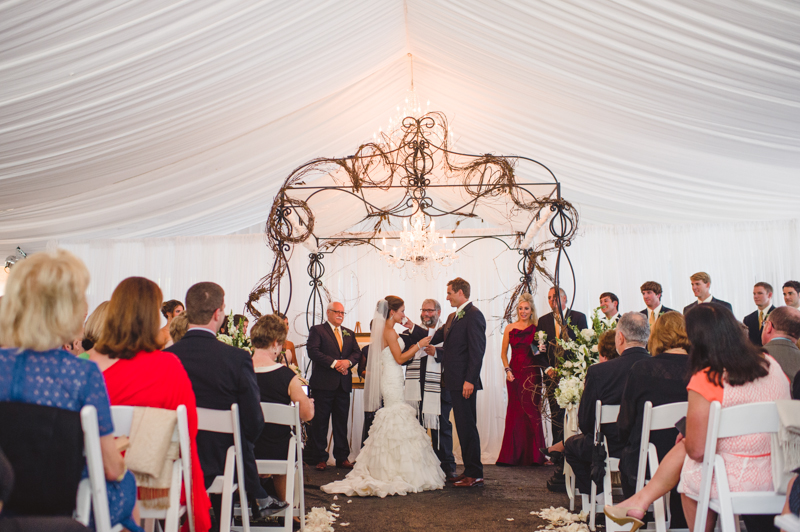 ceremony at Swann Lake Stables // Spindle Photography