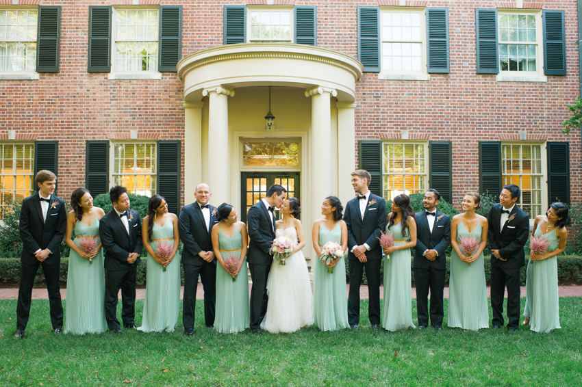 Classic wedding party, Spindle Photography