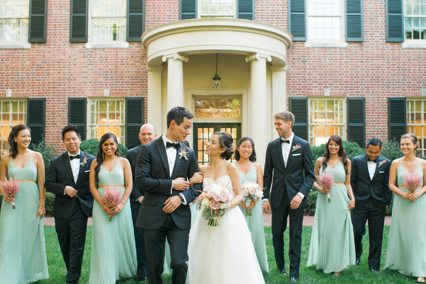 Classic wedding party, Spindle Photography