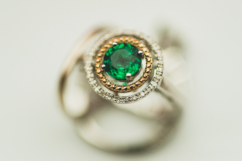 Wedding jewelry with emeralds- Spindle Photography